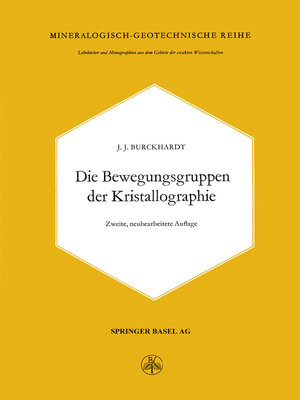 cover image of Die Bewegungsgruppen der Kristallographie